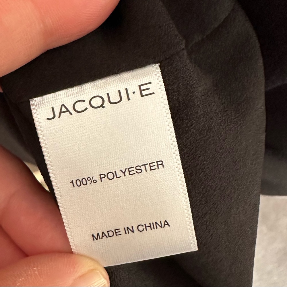 JACQUI E | B & W Polka Dot Shift Dress | Size 10 | Preloved - Picture 9 of 11